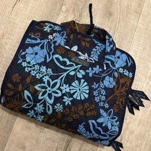Vera Bradley Blue Hanging Jewelry/Cosmetic Travel Bag NWOT